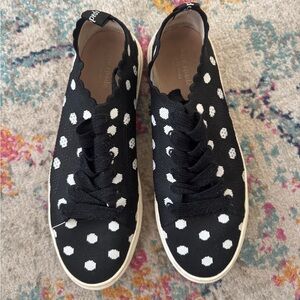 Black and White Polka Dot Shoes